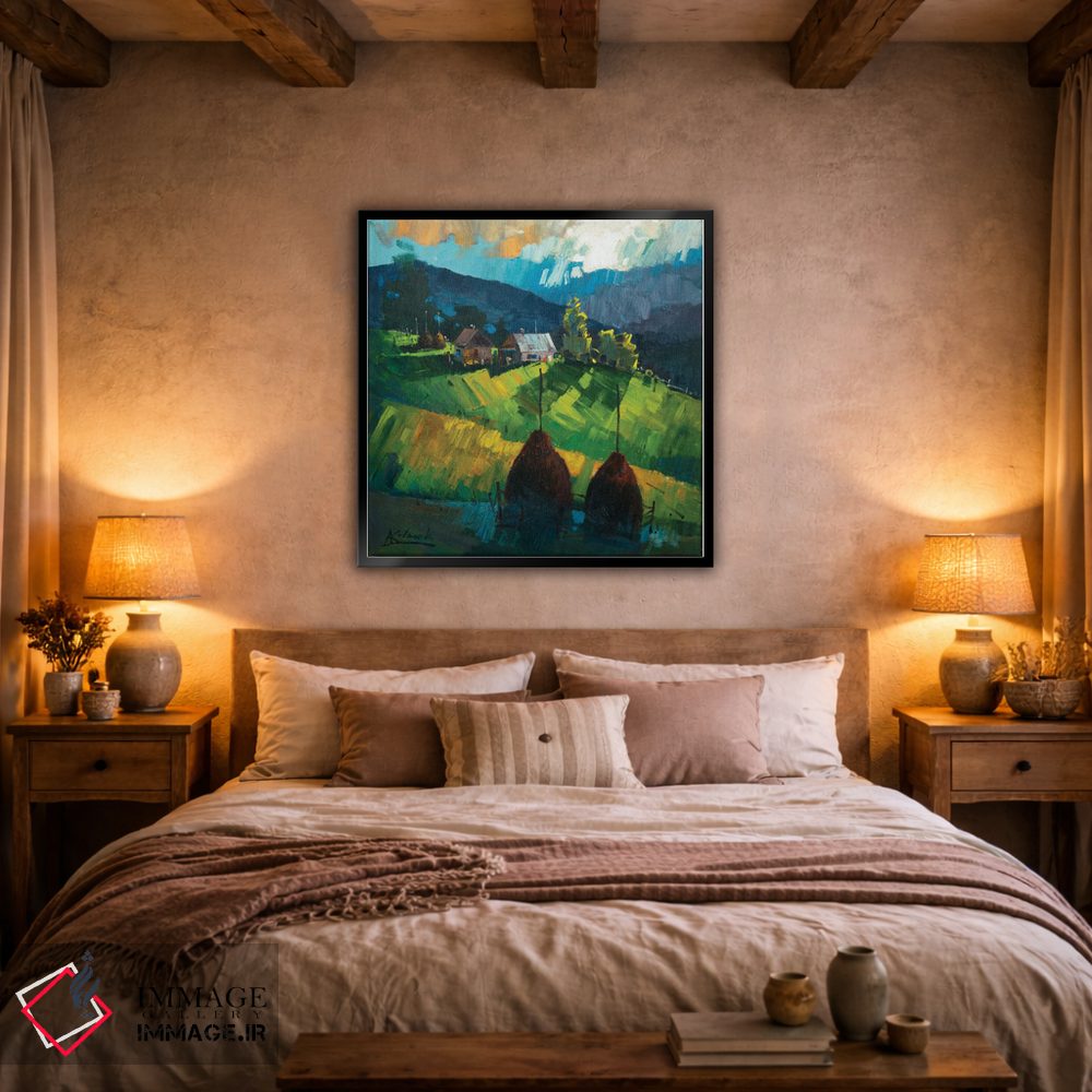 تابلو انتزاعی انرژی کوه های کارپات اثر اندریی کووالیک - D4B