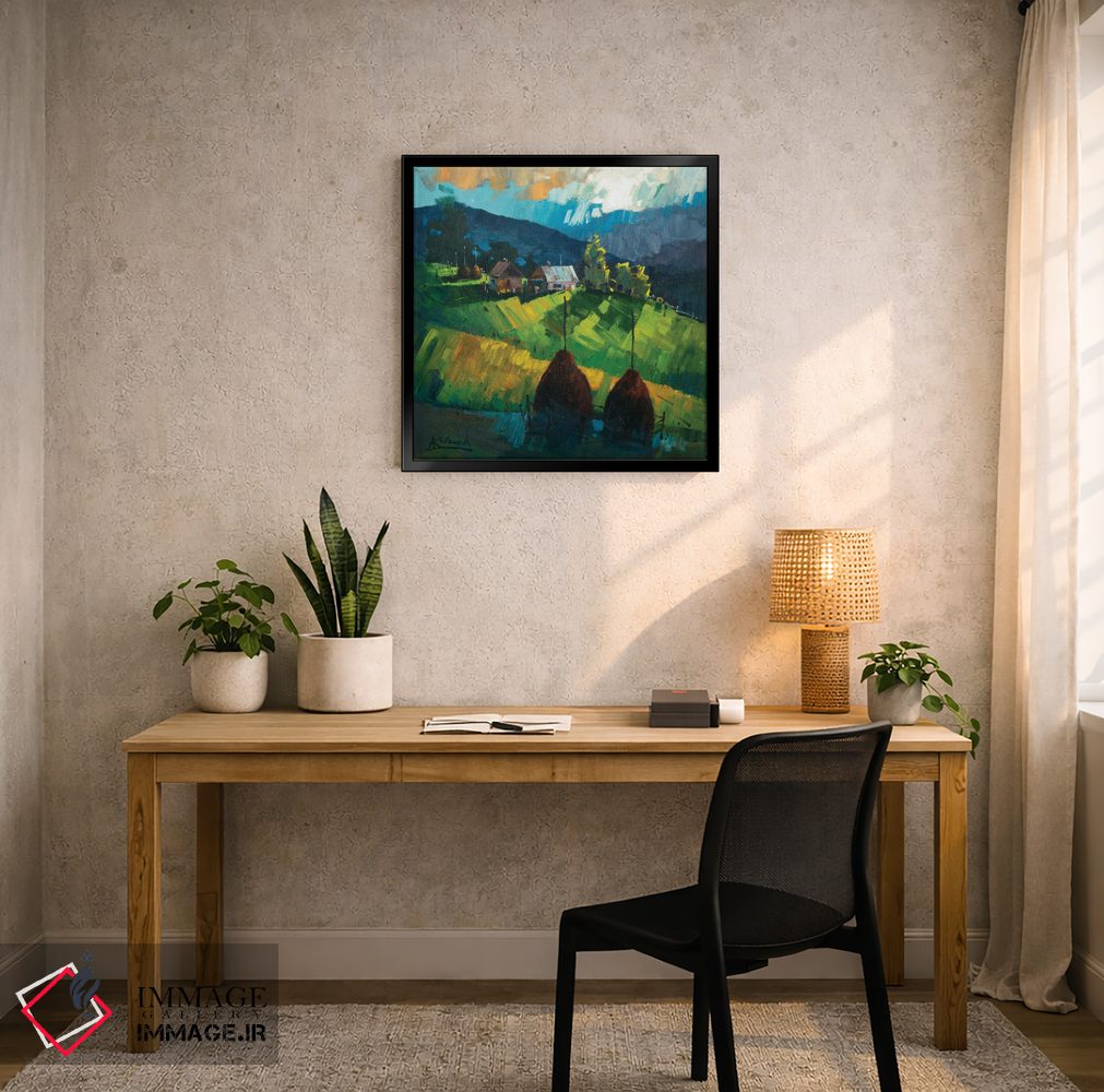 تابلو انتزاعی انرژی کوه های کارپات اثر اندریی کووالیک - D6B