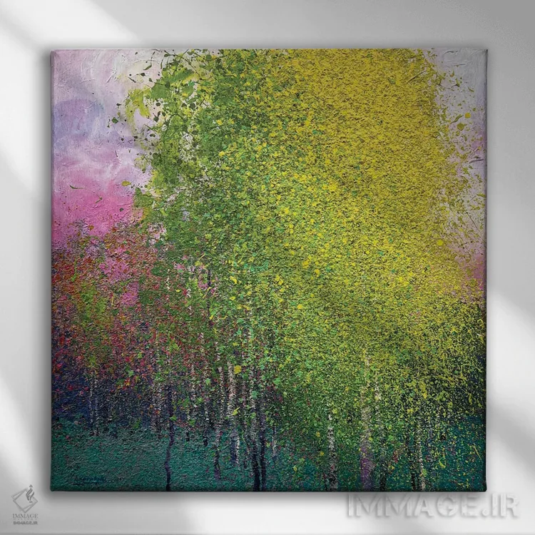 تابلو دکوراتیو چهار فصل؛ بهار اثر اندریی کووالیک - نمای روبهرو روی دیوار