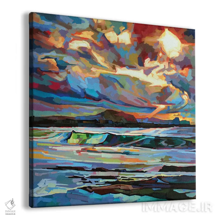 تابلو دکوراتیو ساحل اصلی، باندوران، طوفان برندن اثر کوین لاوری - نمای پرسپکتیو محصول