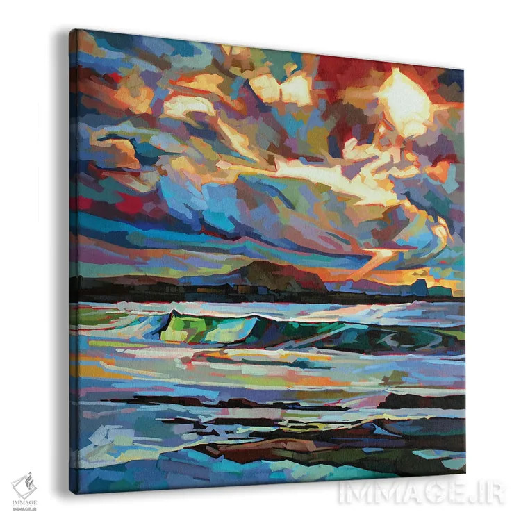 تابلو دکوراتیو ساحل اصلی، باندوران، طوفان برندن اثر کوین لاوری - نمای پرسپکتیو محصول