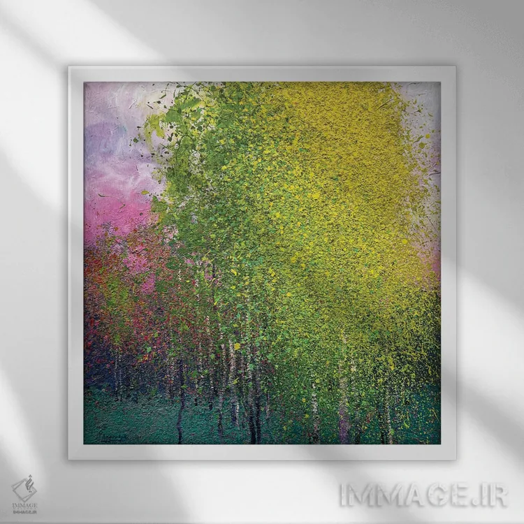 تابلو دکوراتیو چهار فصل؛ بهار اثر اندریی کووالیک - نمای قابدار سفید