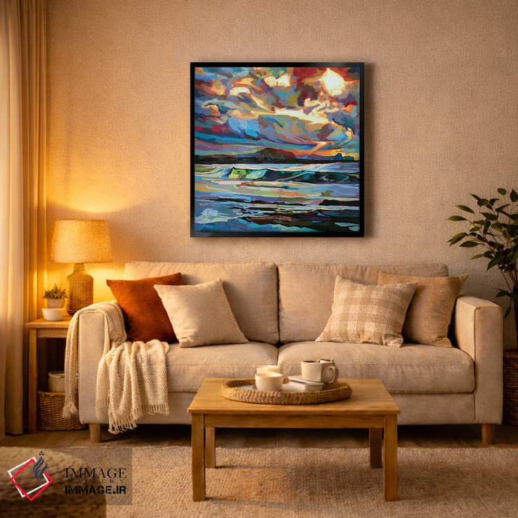 تابلو دکوراتیو ساحل اصلی، باندوران، طوفان برندن اثر کوین لاوری - D3B