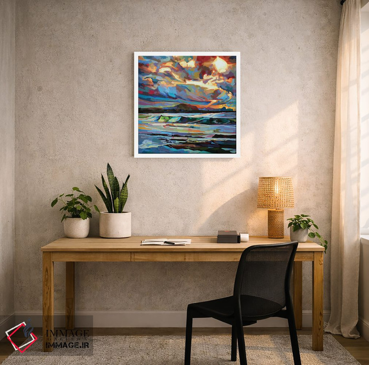 تابلو دکوراتیو ساحل اصلی، باندوران، طوفان برندن اثر کوین لاوری - D5W