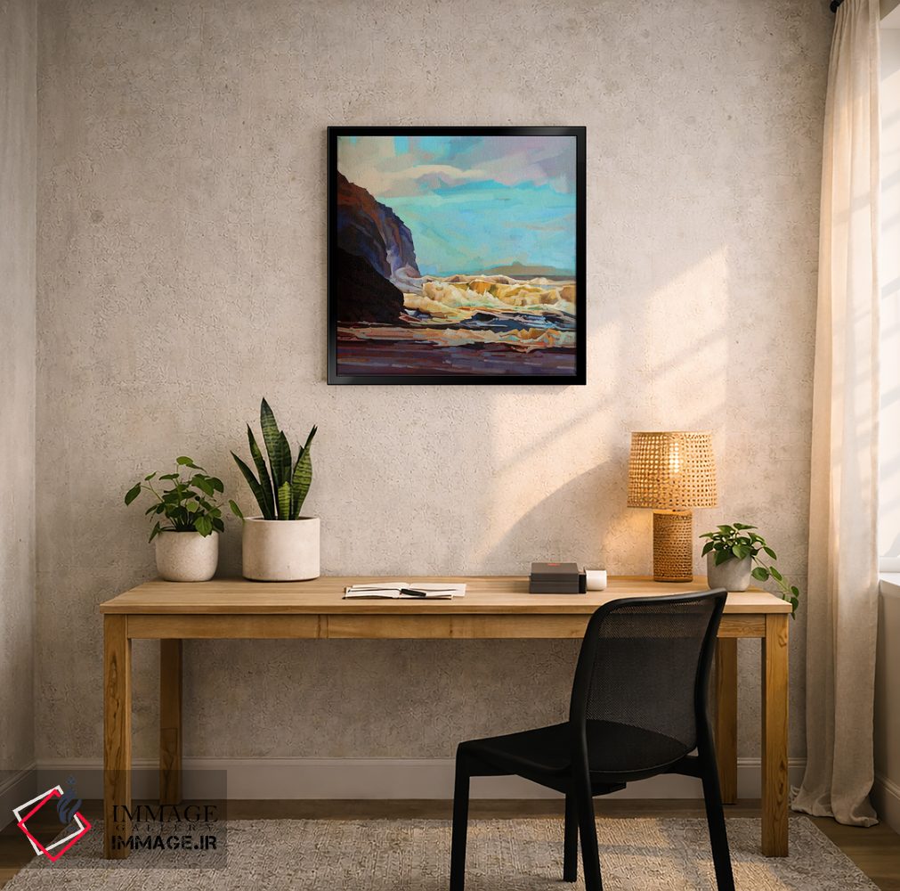 تابلو دکوراتیو شکاف ابرها در ساحل تولان اثر کوین لاوری - D6B