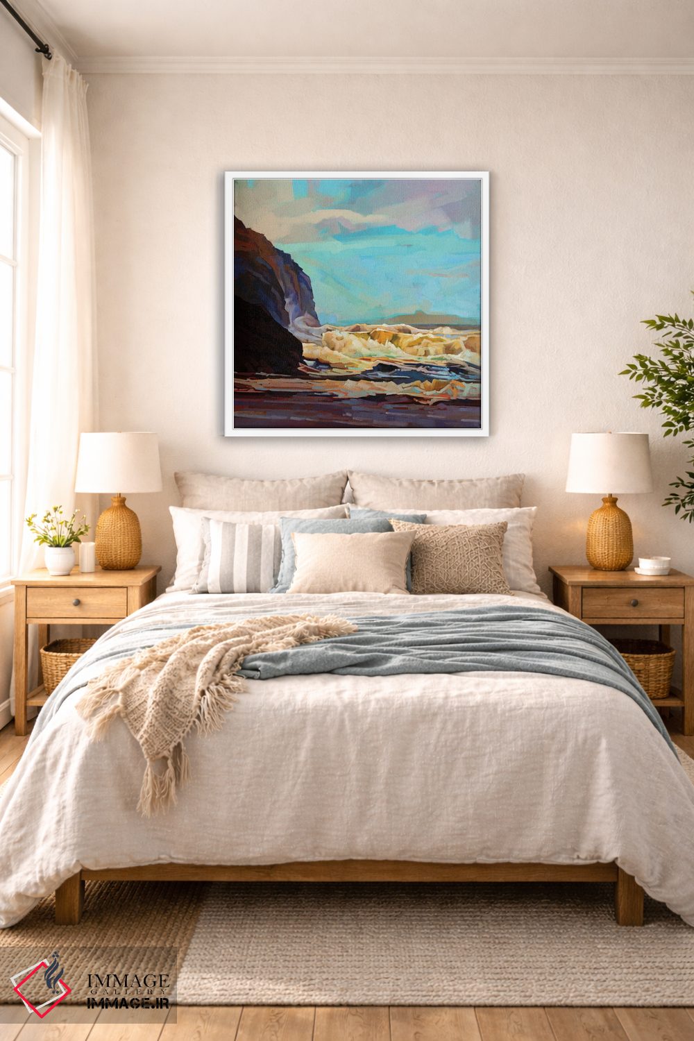 تابلو دکوراتیو شکاف ابرها در ساحل تولان اثر کوین لاوری - D5W