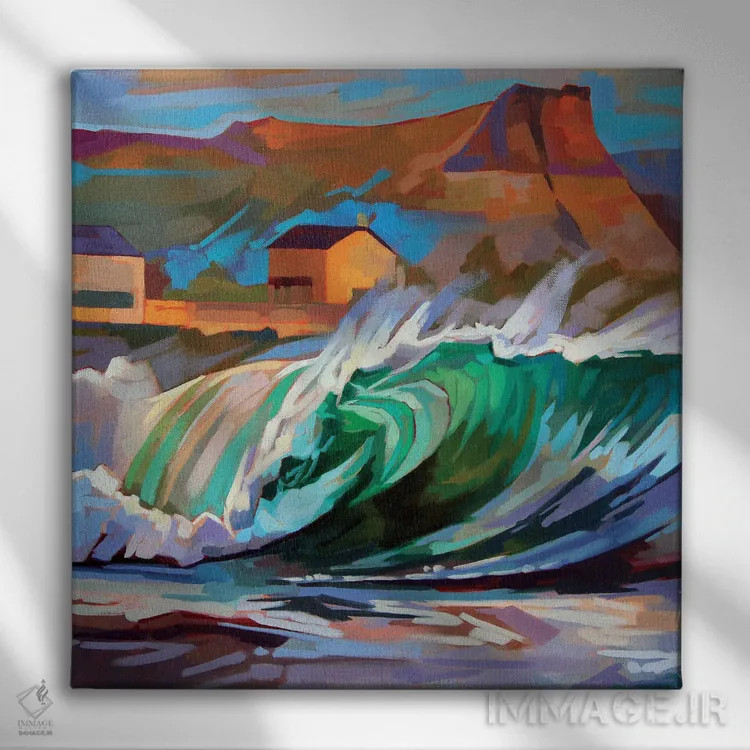 تابلو دکوراتیو ساحل اصلی، باندوران اثر کوین لاوری - نمای روبهرو روی دیوار