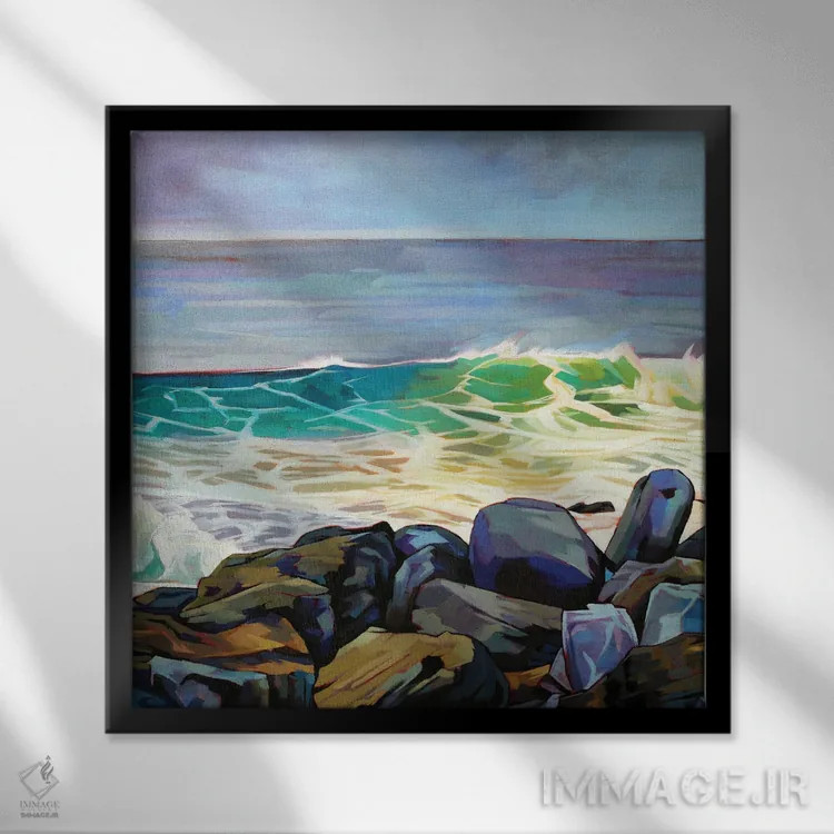 تابلو دکوراتیو فانور بگ اثر کوین لاوری - نمای قابدار مشکی