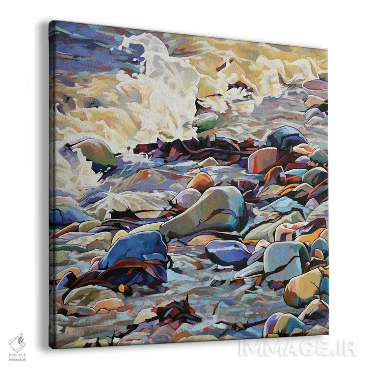 تابلو دکوراتیو سنگریزه ها در کرگ ۲ اثر کوین لاوری - نمای پرسپکتیو محصول
