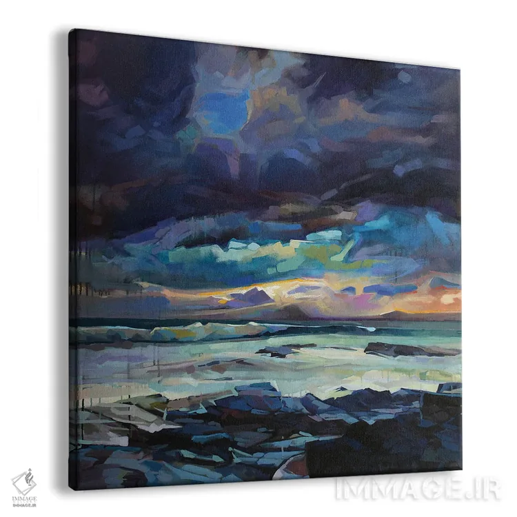 تابلو دکوراتیو خلیج پری دریایی، طوفان فیون اثر کوین لاوری - نمای پرسپکتیو محصول