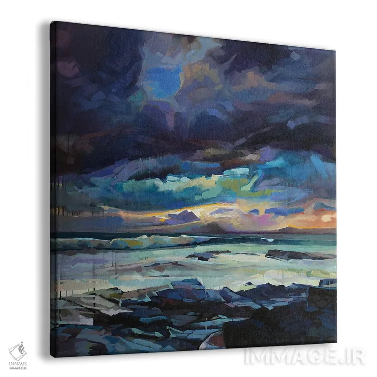 تابلو دکوراتیو خلیج پری دریایی، طوفان فیون اثر کوین لاوری - نمای پرسپکتیو محصول