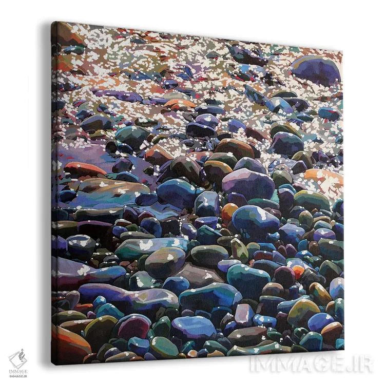 تابلو دکوراتیو سنگریزه ها ۱۰ اثر کوین لاوری - نمای پرسپکتیو محصول