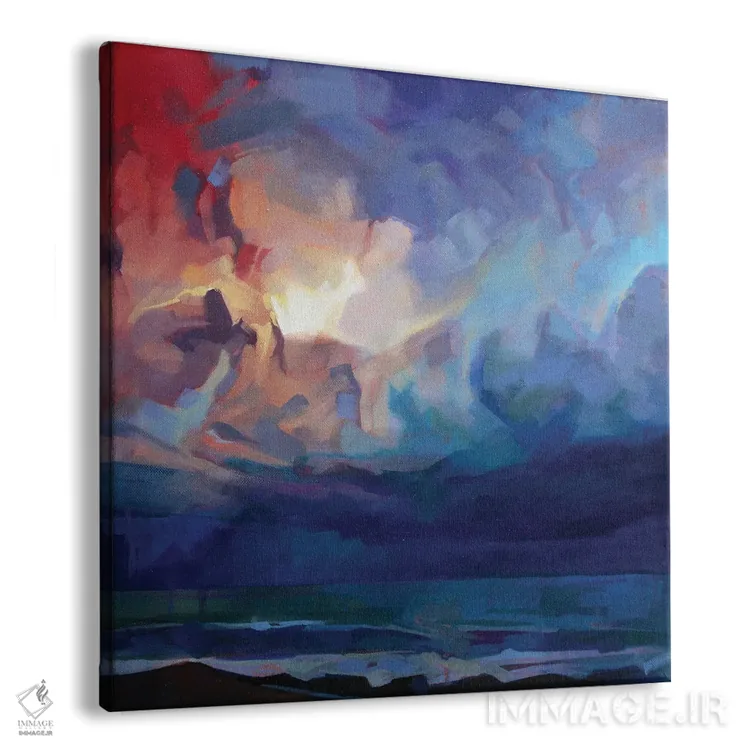 تابلو دکوراتیو پامپا، طوفان فیون اثر کوین لاوری - نمای پرسپکتیو محصول