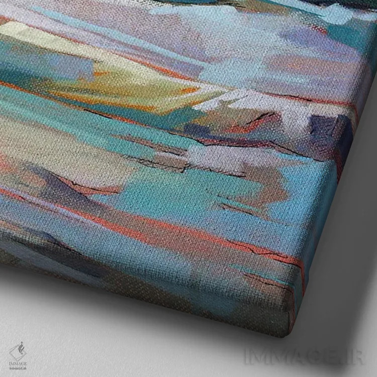 تابلو دکوراتیو نزدیک مالاگمور، طوفان النور اثر کوین لاوری - نمای نزدیک بافت بوم