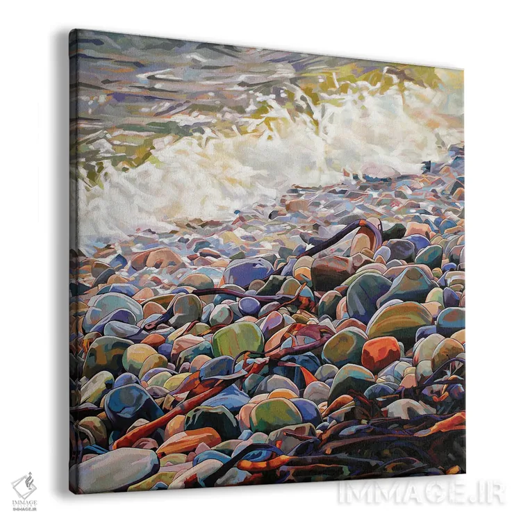 تابلو دکوراتیو سنگریزه ها در کرگ اثر کوین لاوری - نمای پرسپکتیو محصول
