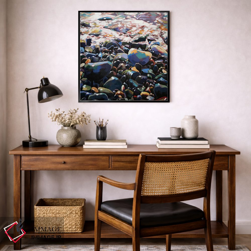 تابلو دکوراتیو سنگریزه ها ۲ اثر کوین لاوری - D5B