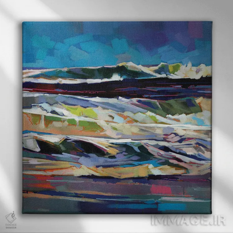 تابلو دکوراتیو ساحل اصلی، باندوران، طوفان سیارا اثر کوین لاوری - نمای روبهرو روی دیوار