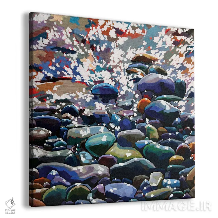تابلو دکوراتیو سنگریزه ها ۱۳ اثر کوین لاوری - نمای پرسپکتیو محصول