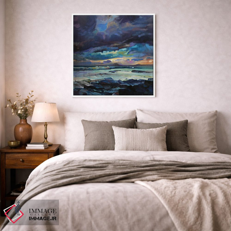 تابلو دکوراتیو خلیج پری دریایی، طوفان فیون اثر کوین لاوری - D1W