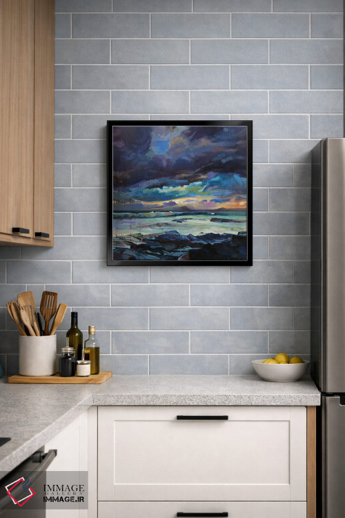 تابلو دکوراتیو خلیج پری دریایی، طوفان فیون اثر کوین لاوری - D2B