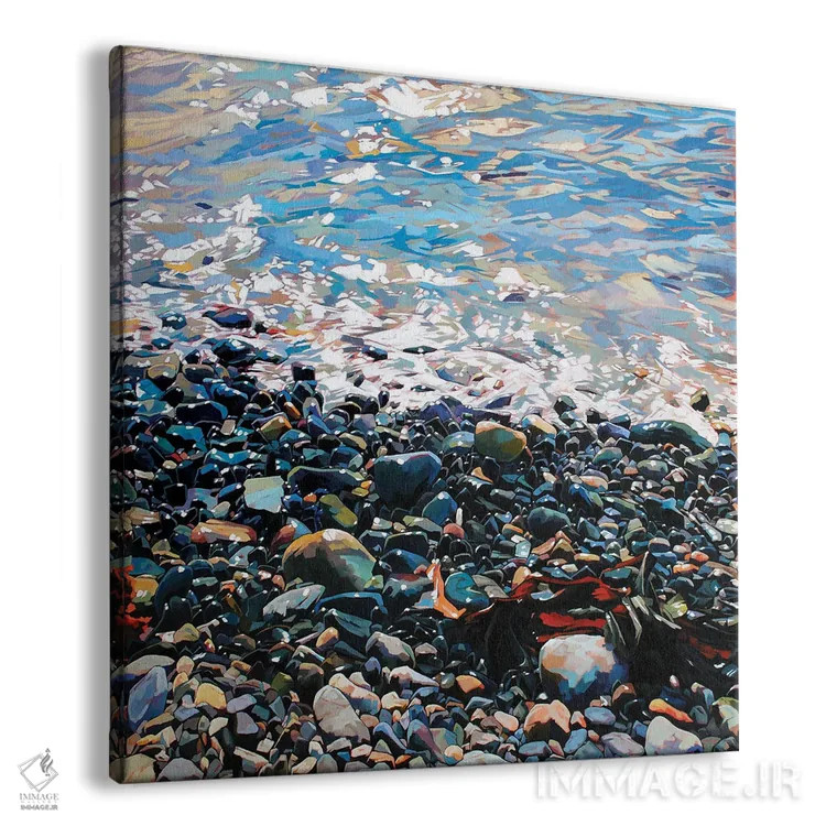 تابلو دکوراتیو سنگریزه ها اثر کوین لاوری - نمای پرسپکتیو محصول