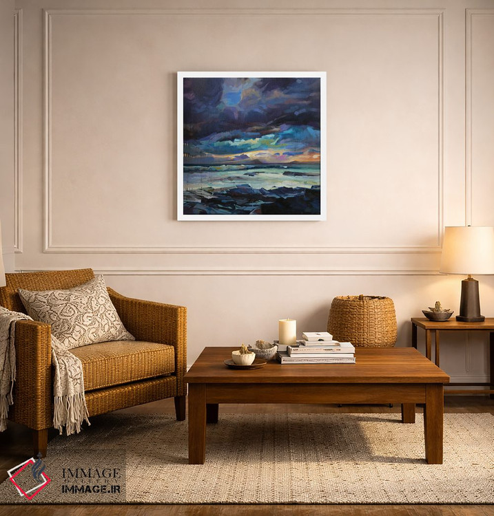 تابلو دکوراتیو خلیج پری دریایی، طوفان فیون اثر کوین لاوری - D5W