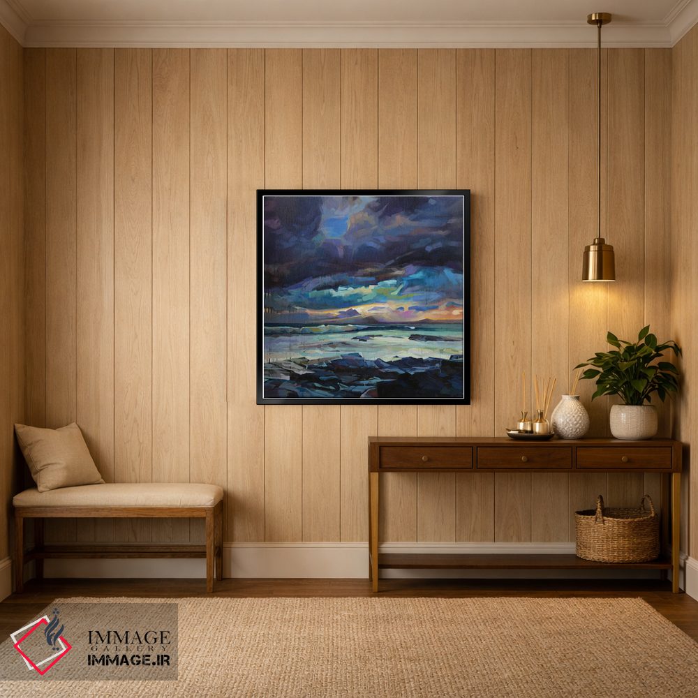 تابلو دکوراتیو خلیج پری دریایی، طوفان فیون اثر کوین لاوری - D4B