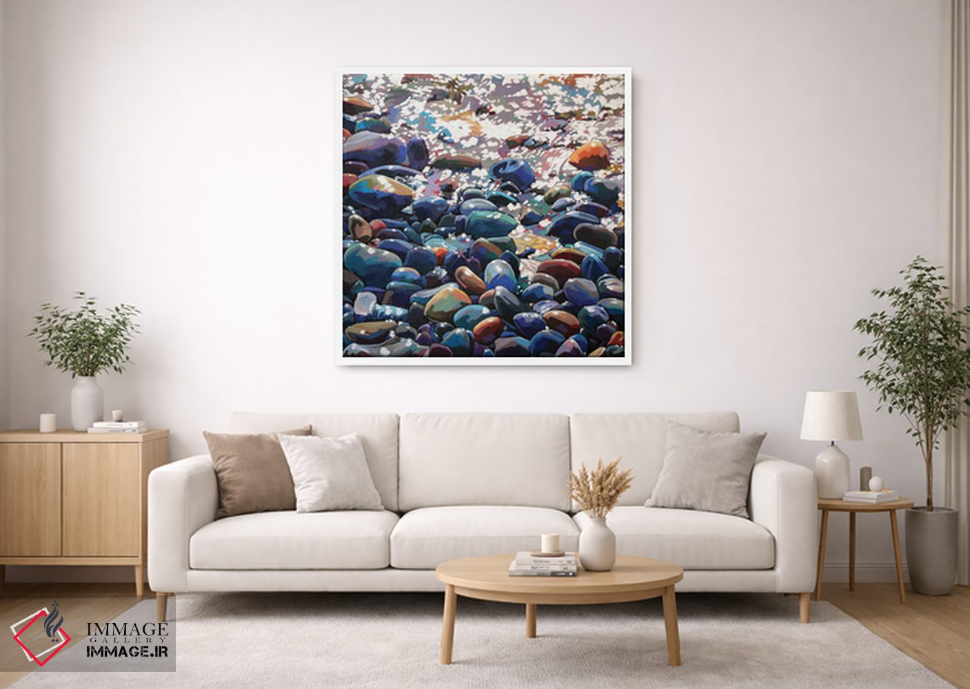 تابلو دکوراتیو سنگریزه ها ۹ اثر کوین لاوری - D1W