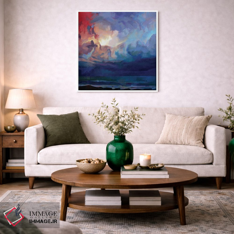 تابلو دکوراتیو پامپا، طوفان فیون اثر کوین لاوری - D1W