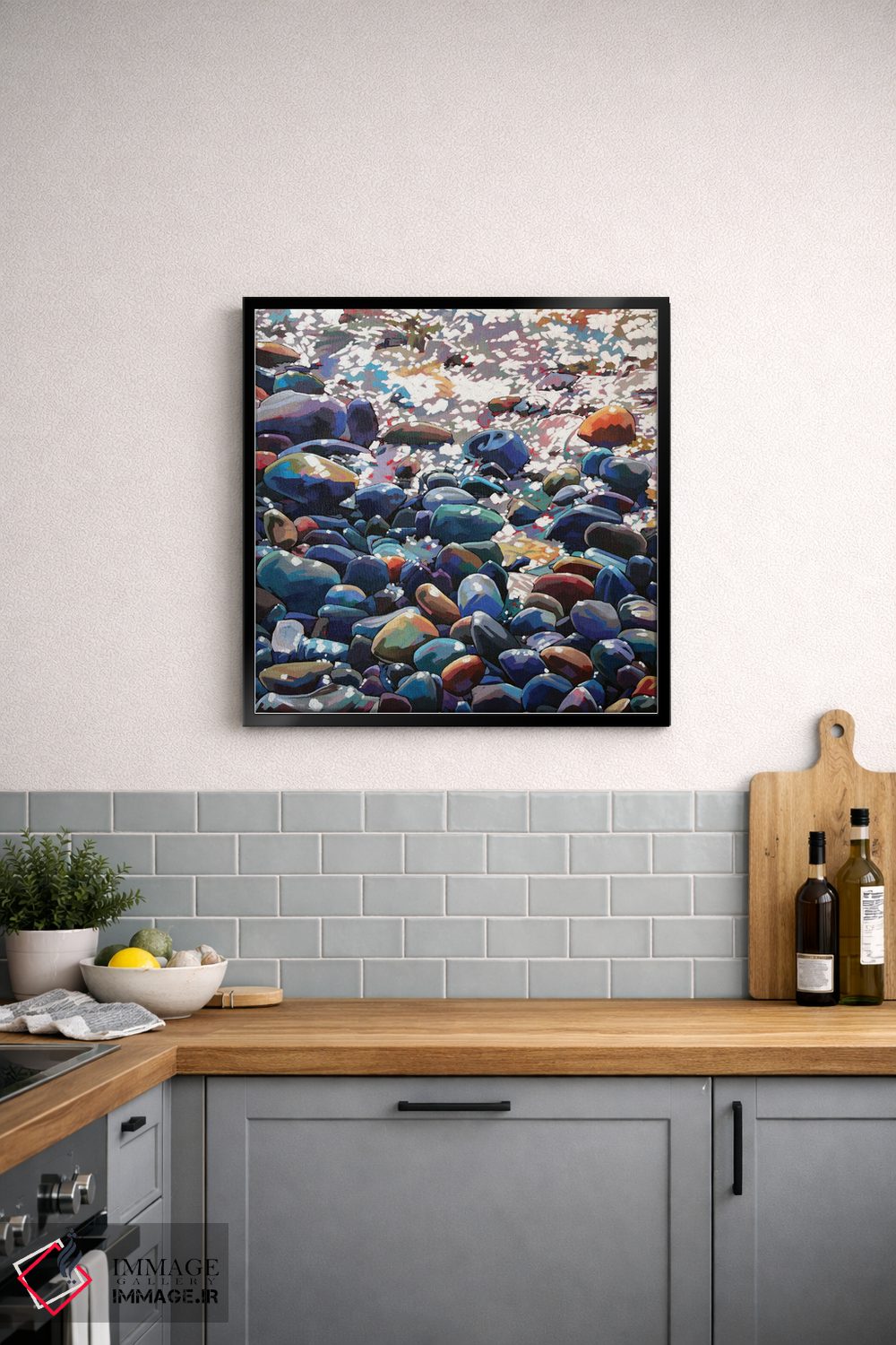 تابلو دکوراتیو سنگریزه ها ۹ اثر کوین لاوری - D6B