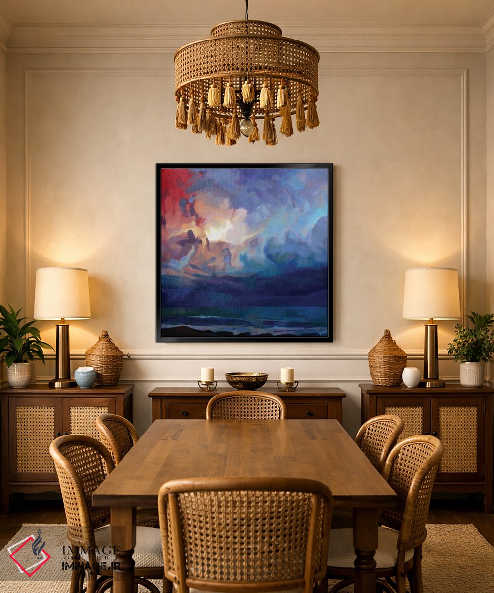 تابلو دکوراتیو پامپا، طوفان فیون اثر کوین لاوری - D4B