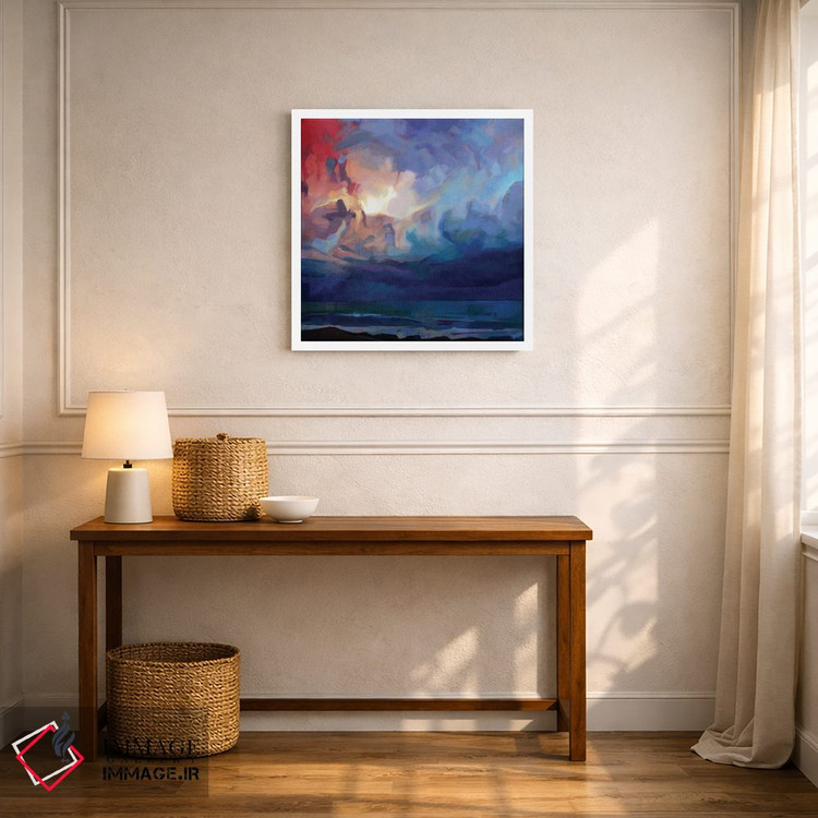 تابلو دکوراتیو پامپا، طوفان فیون اثر کوین لاوری - D5W