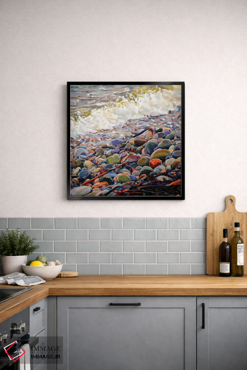 تابلو دکوراتیو سنگریزه ها در کرگ اثر کوین لاوری - D5B