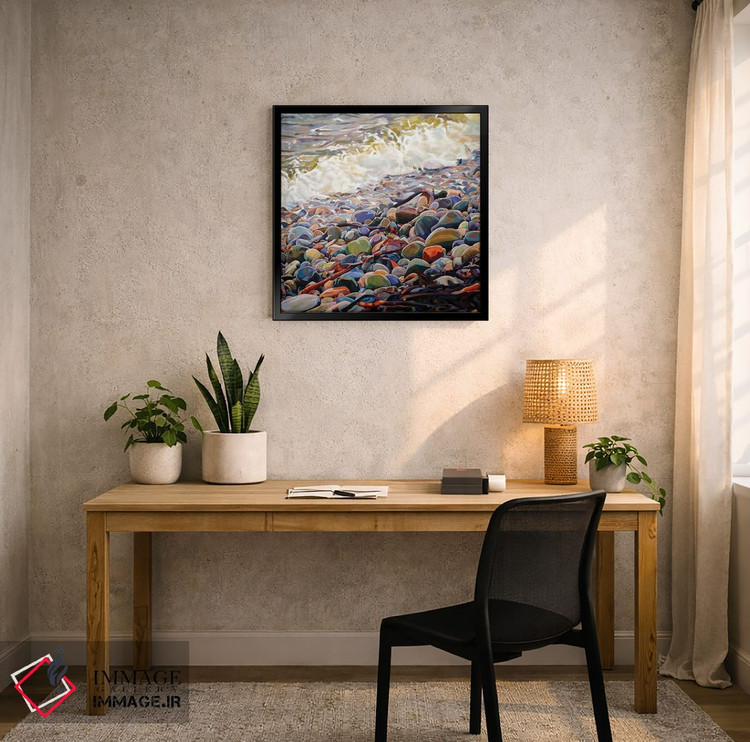 تابلو دکوراتیو سنگریزه ها در کرگ اثر کوین لاوری - D6B