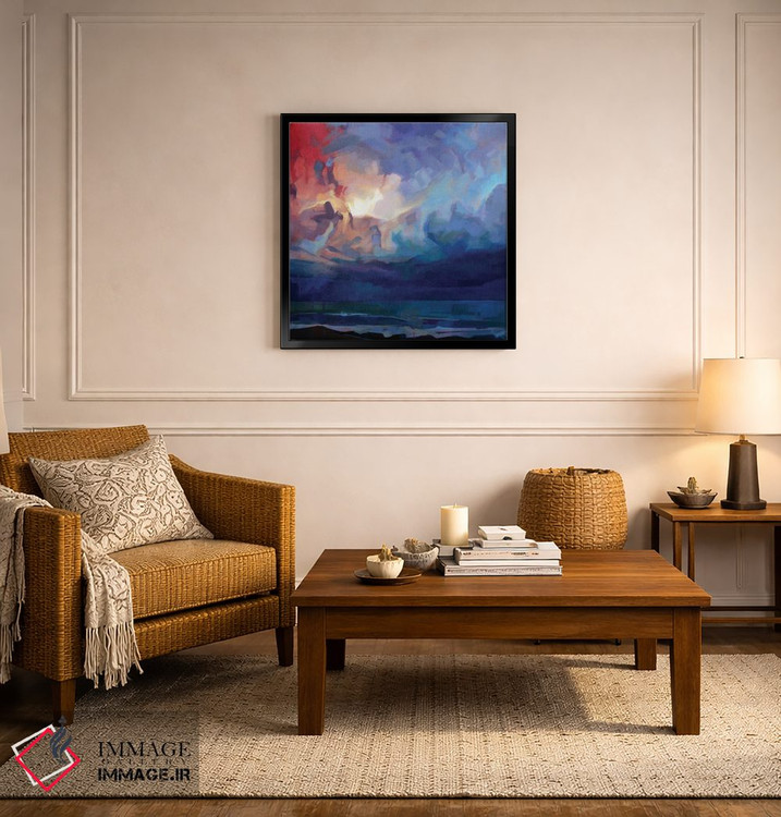 تابلو دکوراتیو پامپا، طوفان فیون اثر کوین لاوری - D6B