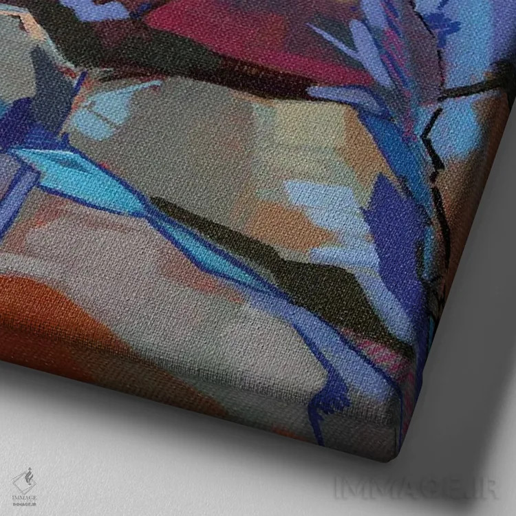 تابلو دکوراتیو صخره ها در پامپا ۵ اثر کوین لاوری - نمای نزدیک بافت بوم