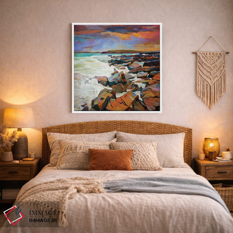 تابلو دکوراتیو صخره ها در کریوی اثر کوین لاوری - D2W