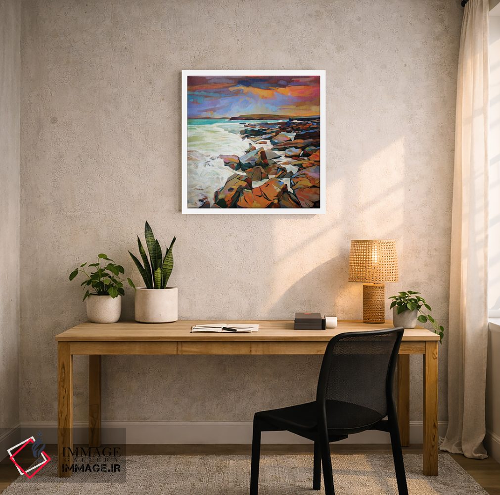 تابلو دکوراتیو صخره ها در کریوی اثر کوین لاوری - D4W