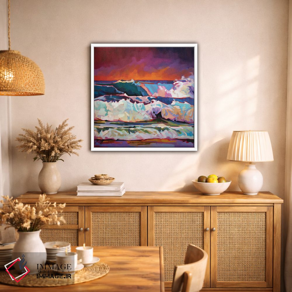 تابلو دکوراتیو آسمان قرمز در فانور اثر کوین لاوری - D1W