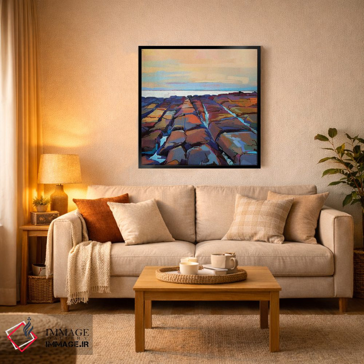 تابلو دکوراتیو صخره ها در پامپا ۳ اثر کوین لاوری - D3B
