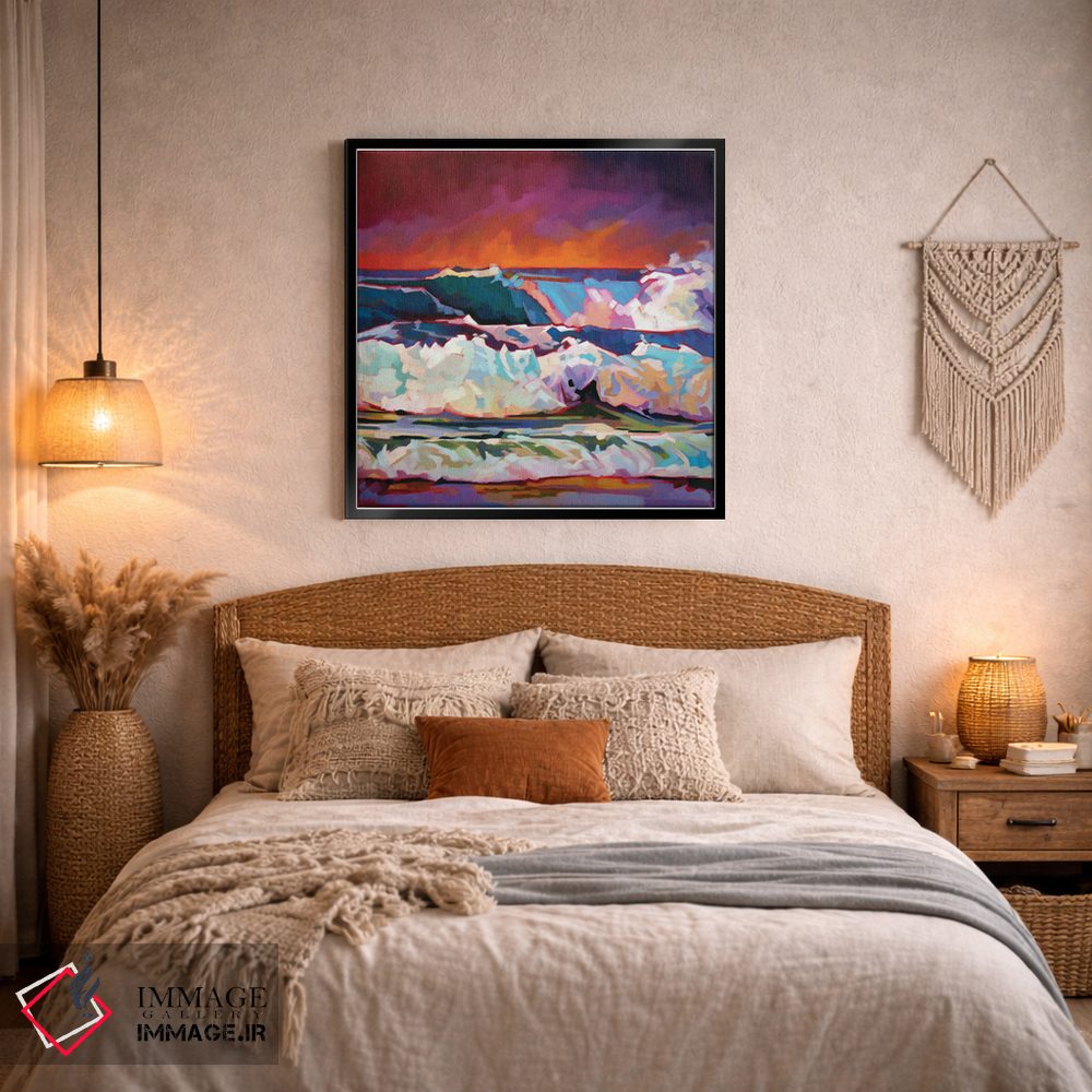 تابلو دکوراتیو آسمان قرمز در فانور اثر کوین لاوری - D3B