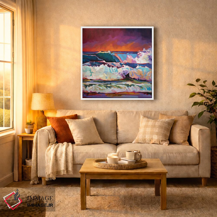 تابلو دکوراتیو آسمان قرمز در فانور اثر کوین لاوری - D5W