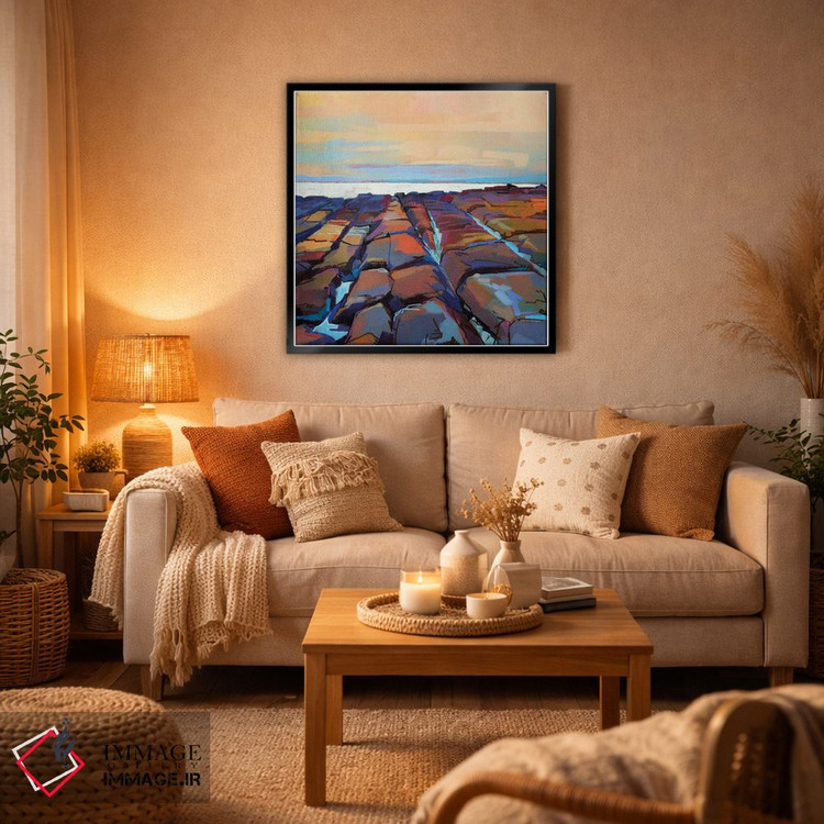 تابلو دکوراتیو صخره ها در پامپا ۳ اثر کوین لاوری - D6B