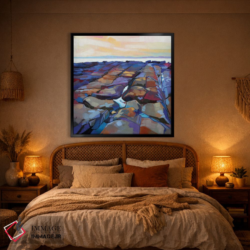 تابلو دکوراتیو صخره ها در پامپا ۵ اثر کوین لاوری - D1B