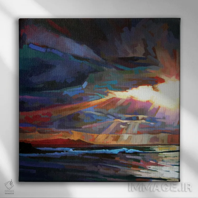 تابلو دکوراتیو به سوی مالاگمور اثر کوین لاوری - نمای روبهرو روی دیوار