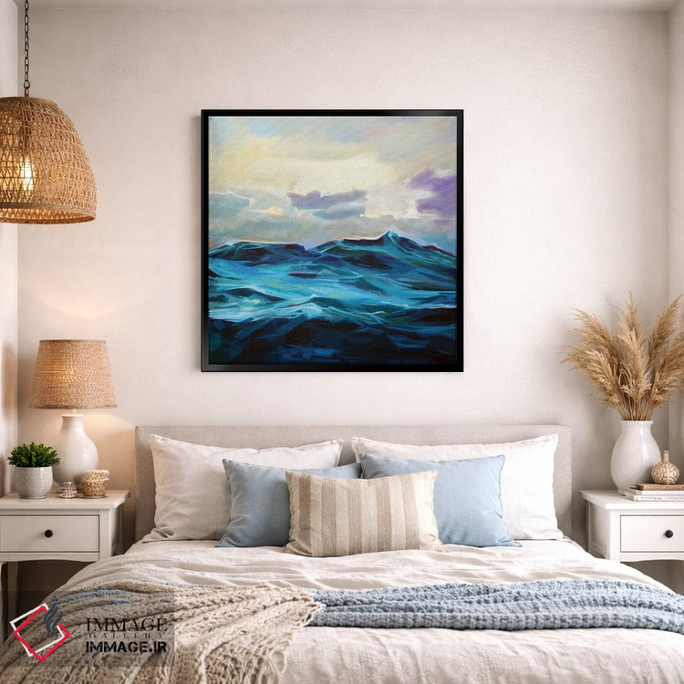 تابلو دکوراتیو آب مواج در ایسکی اثر کوین لاوری - D1B