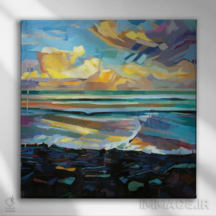 تابلو دکوراتیو ساحل استریدگ، طوفان فیون اثر کوین لاوری - نمای روبهرو روی دیوار