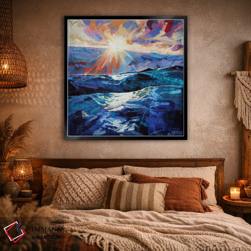 تابلو دکوراتیو دریای طوفانی در تولان اثر کوین لاوری - D1B