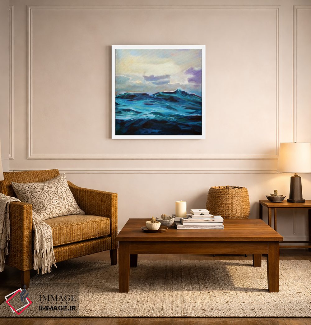 تابلو دکوراتیو آب مواج در ایسکی اثر کوین لاوری - D3W