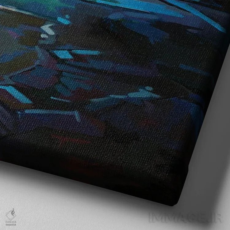 تابلو دکوراتیو صخره های آفتاب خورده در تولاگان اثر کوین لاوری - نمای نزدیک بافت بوم